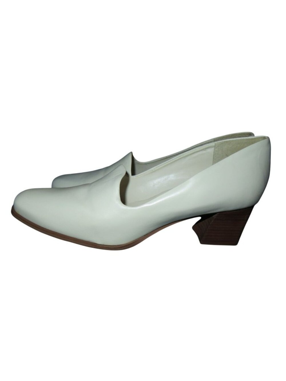 Laura Scott Dreamer Brazilian leather low block heel pumps size 9.5